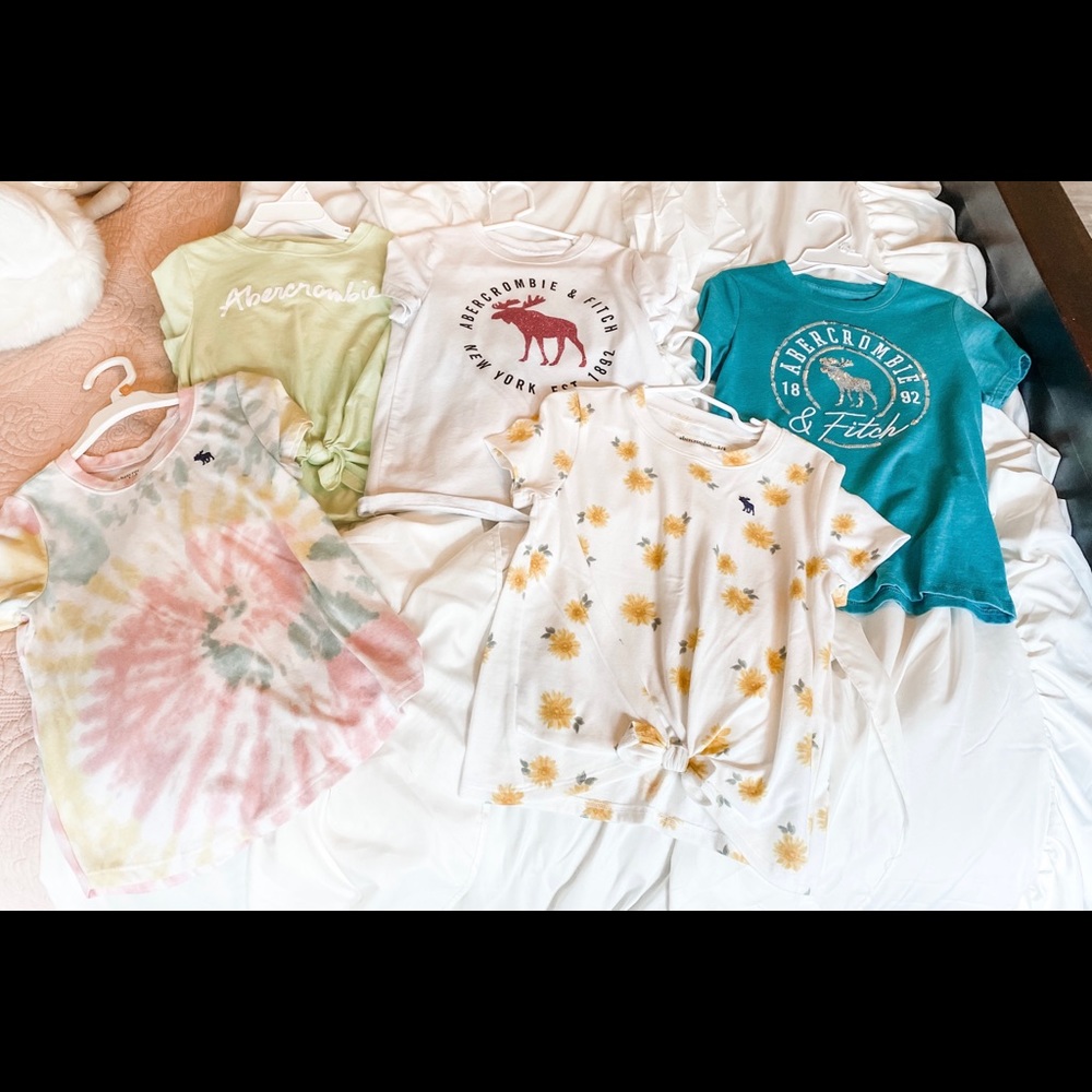 Girls Abercrombie shirts size 5/6
